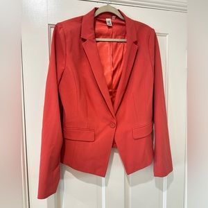 14th & Union Nordstrom orange tangerine work women’s blazer jacket